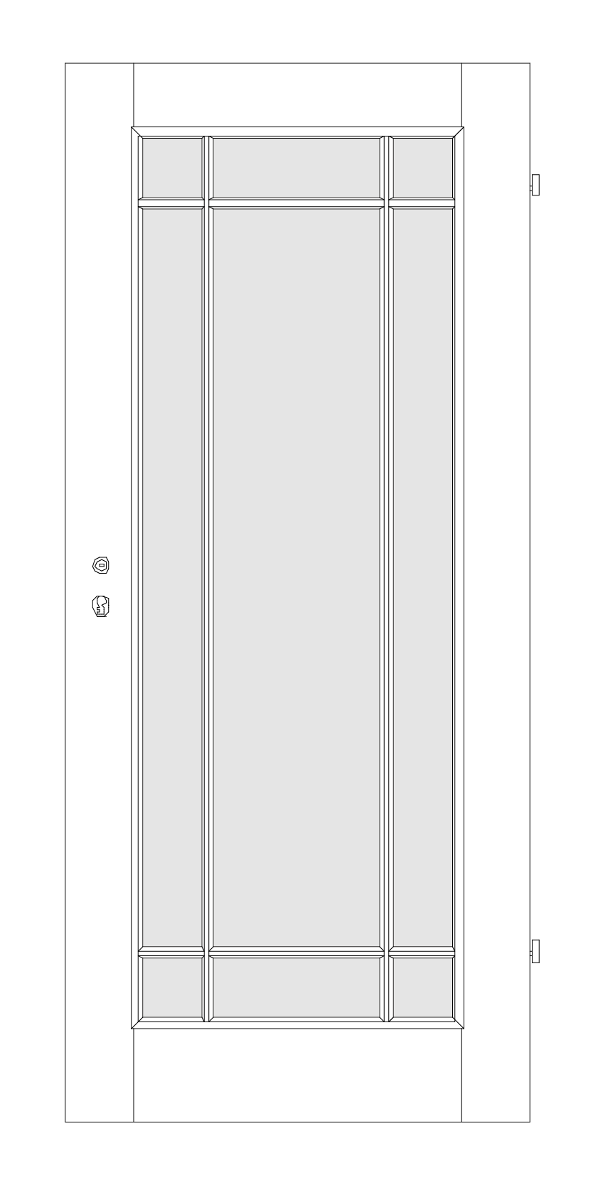 Landhaustür EG/1F-SJ9 Zeichnung