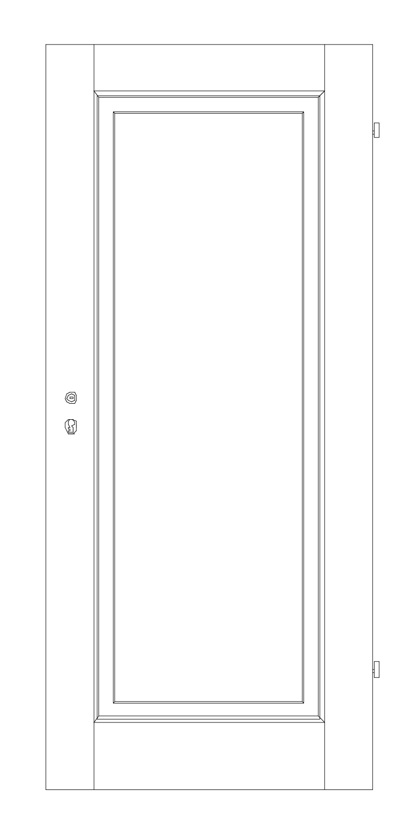 Landhaustür EG/1F Zeichnung