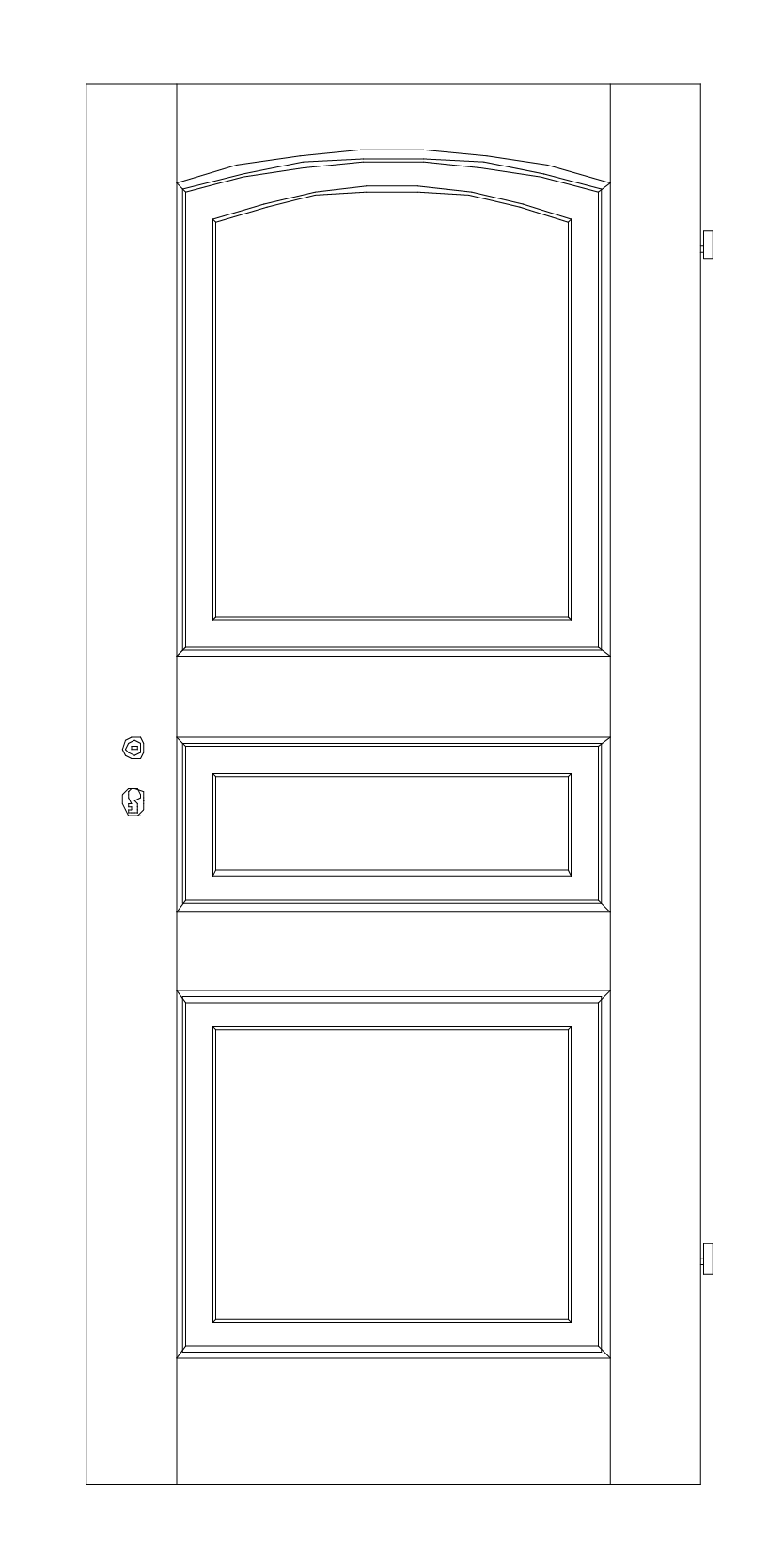 Landhaustür EG/3B Zeichnung
