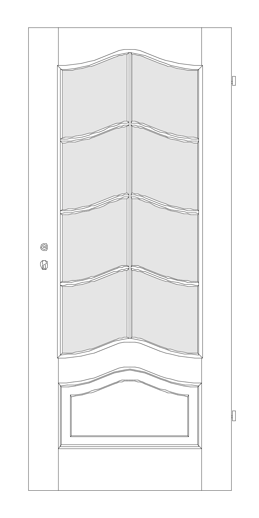 Landhaustür EG/CC-SP8 Zeichnung