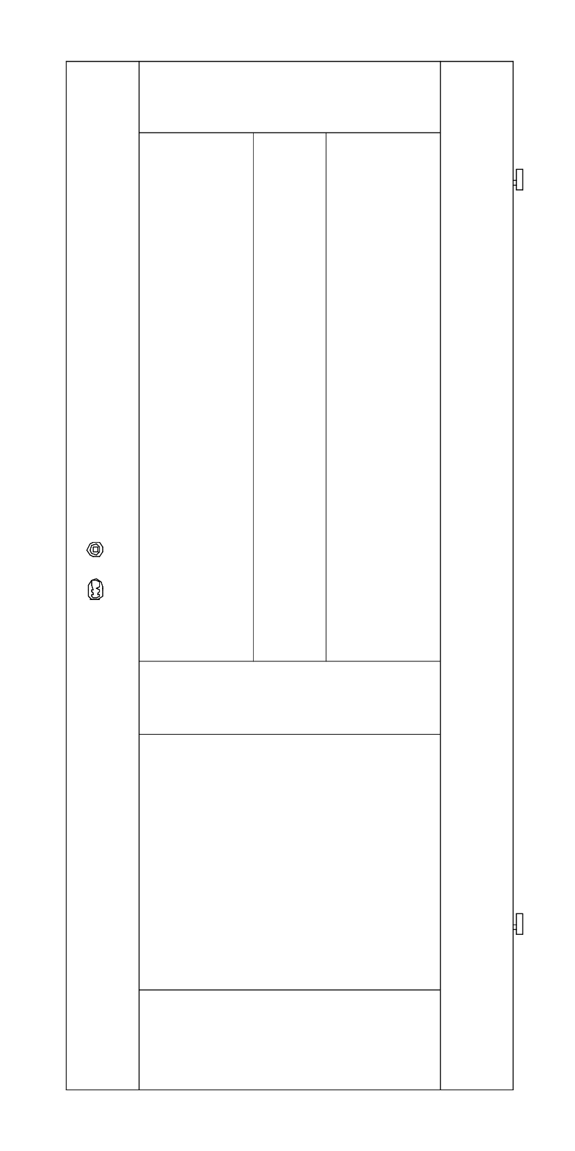 Landhaustür LG/Y3 Zeichnung