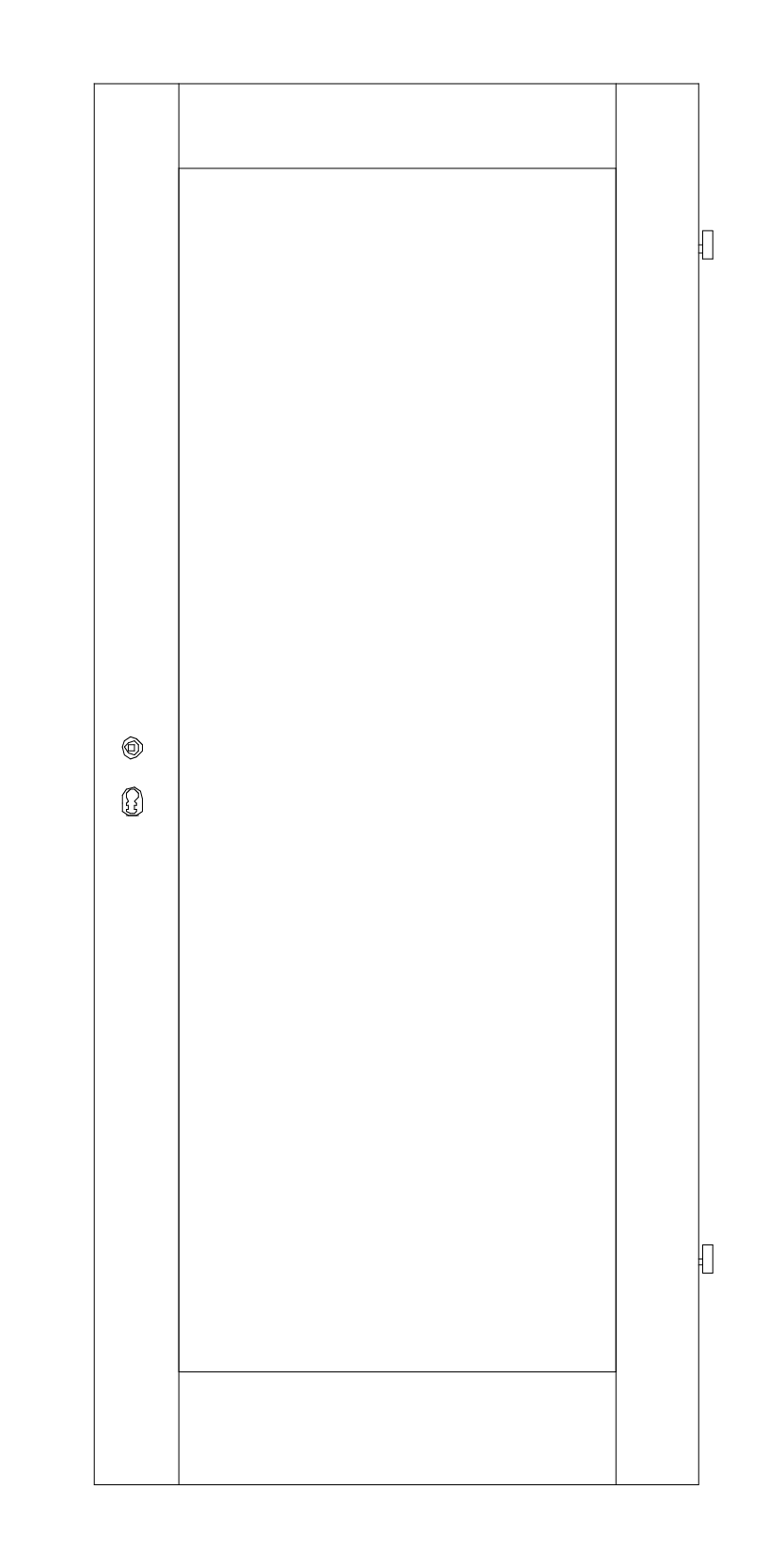 Landhaustür LS/1F Zeichnung